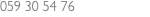 059 30 54 76